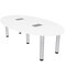 Skutchi Designs 45.25 in W, 84 in L, 29 in H, Engineered Wood Top, White H-OVL-4684-PT-09-EL - alternate 1